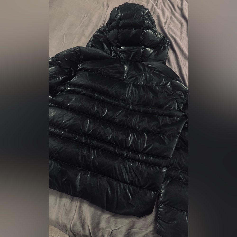Moncler black Tharon quilted nylon down jacket size 4 - Picture 9 of 14